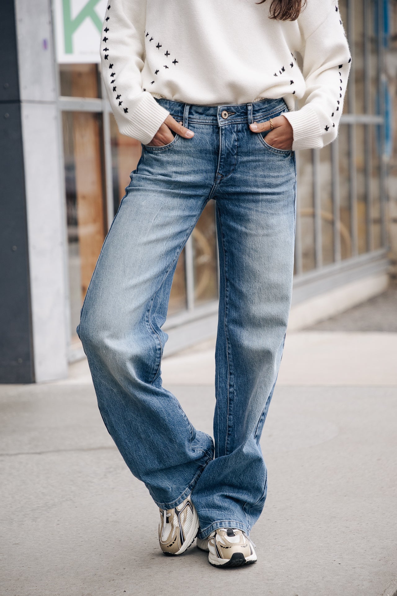 Jeans large Femme Agatha bocaina | Freeman T. Porter