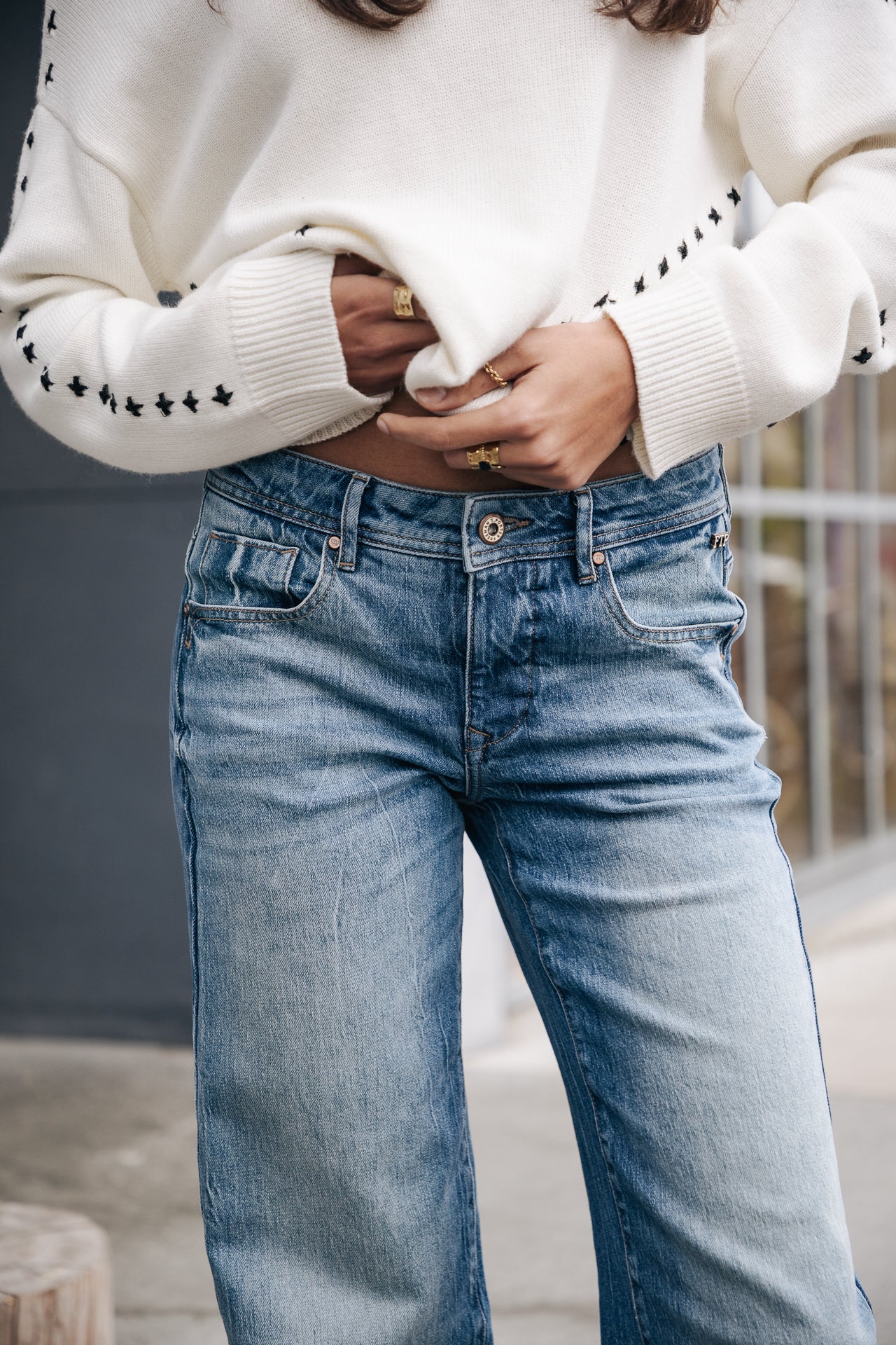 Jeans large Femme Agatha bocaina | Freeman T. Porter