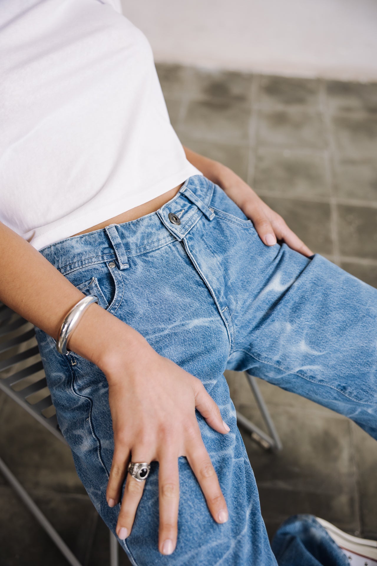 Jeans large Femme Agatha Denim fool | Freeman T. Porter