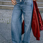 Weite Jeans mit Umschlag Damen Agatha sevillanas | Freeman T. Porter