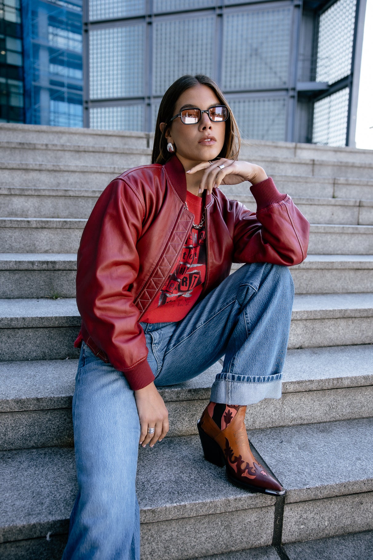 Wide-leg jeans with cuffs Woman Agatha sevillanas | Freeman T. Porter