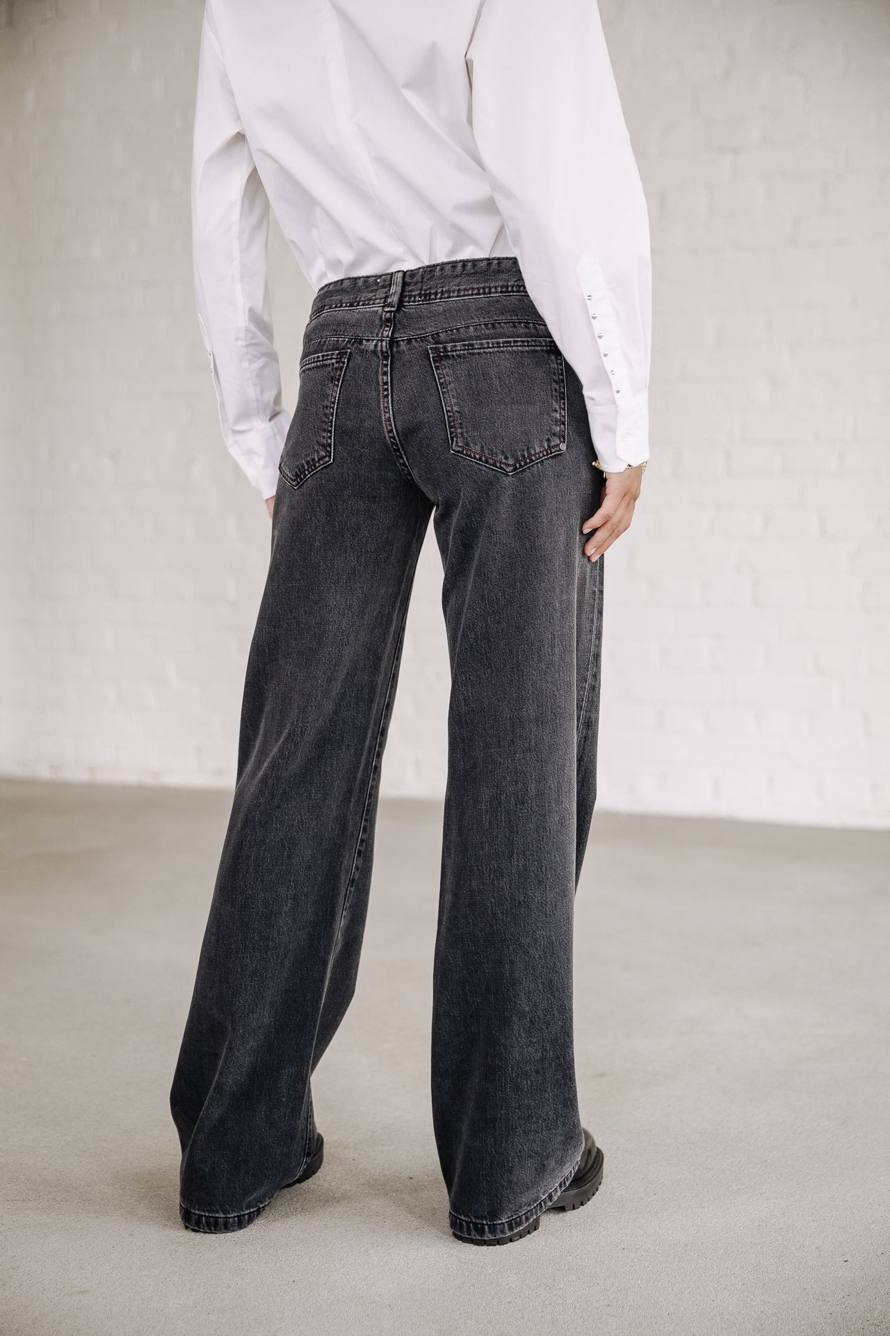 Jeans large taille basse Femme Agatha Denim salsina | Freeman T. Porter