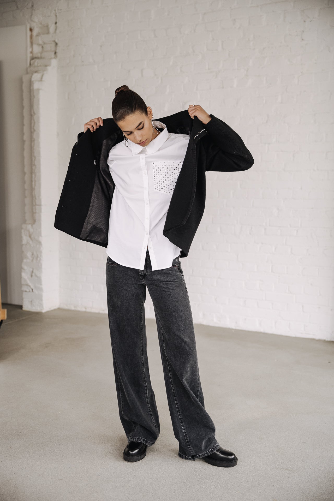 Jeans large taille basse Femme Agatha Denim salsina | Freeman T. Porter