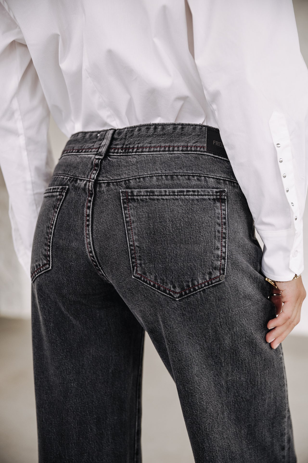 Jeans large taille basse Femme Agatha Denim salsina | Freeman T. Porter