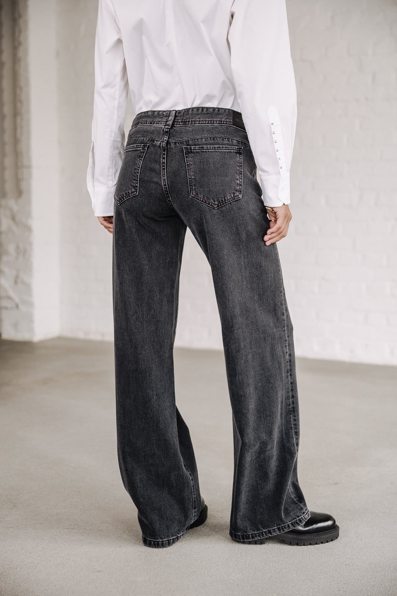 Jeans large taille basse Femme Agatha Denim salsina | Freeman T. Porter