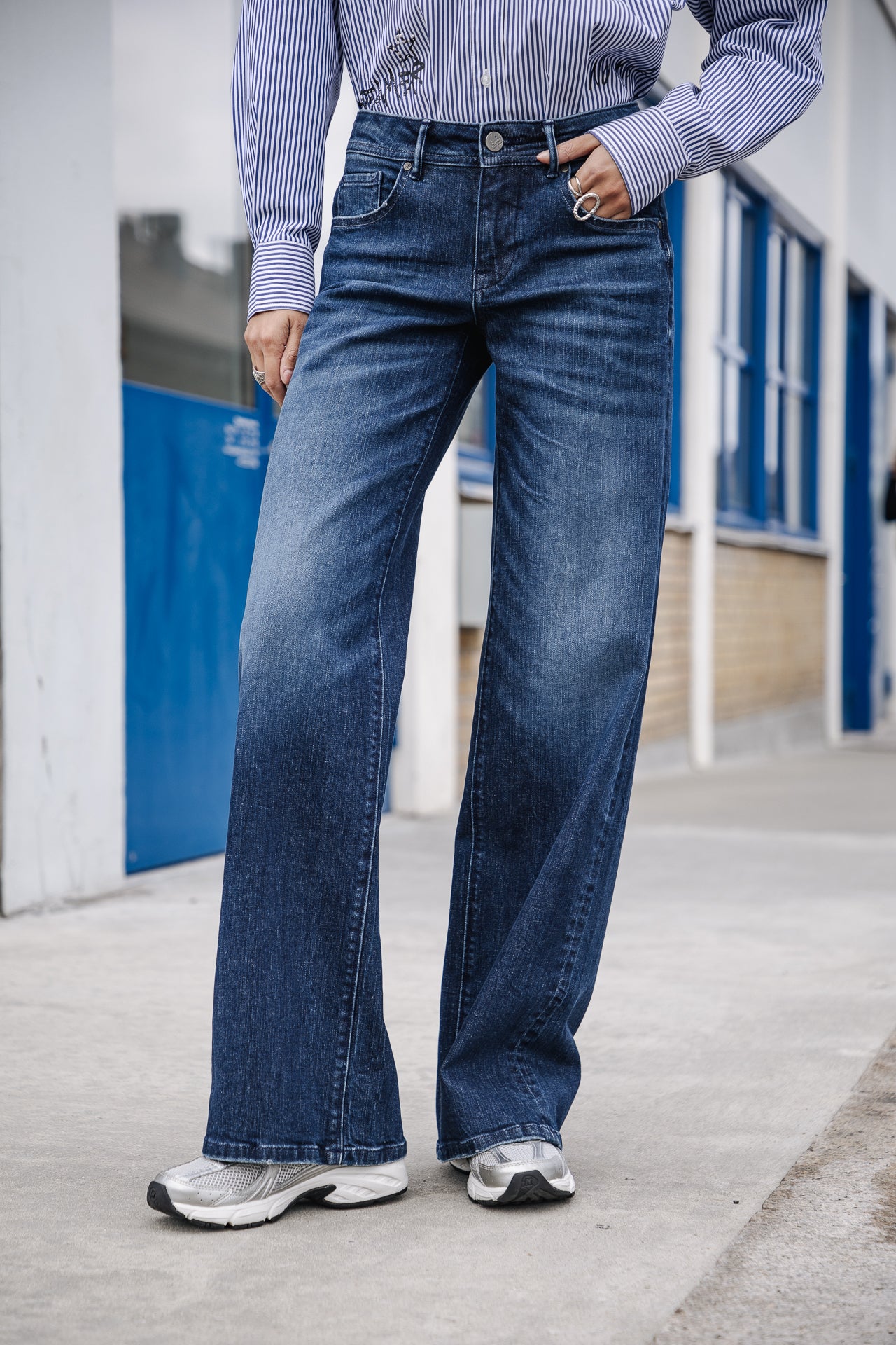 Jeans large taille basse Femme Agatha solva | Freeman T. Porter