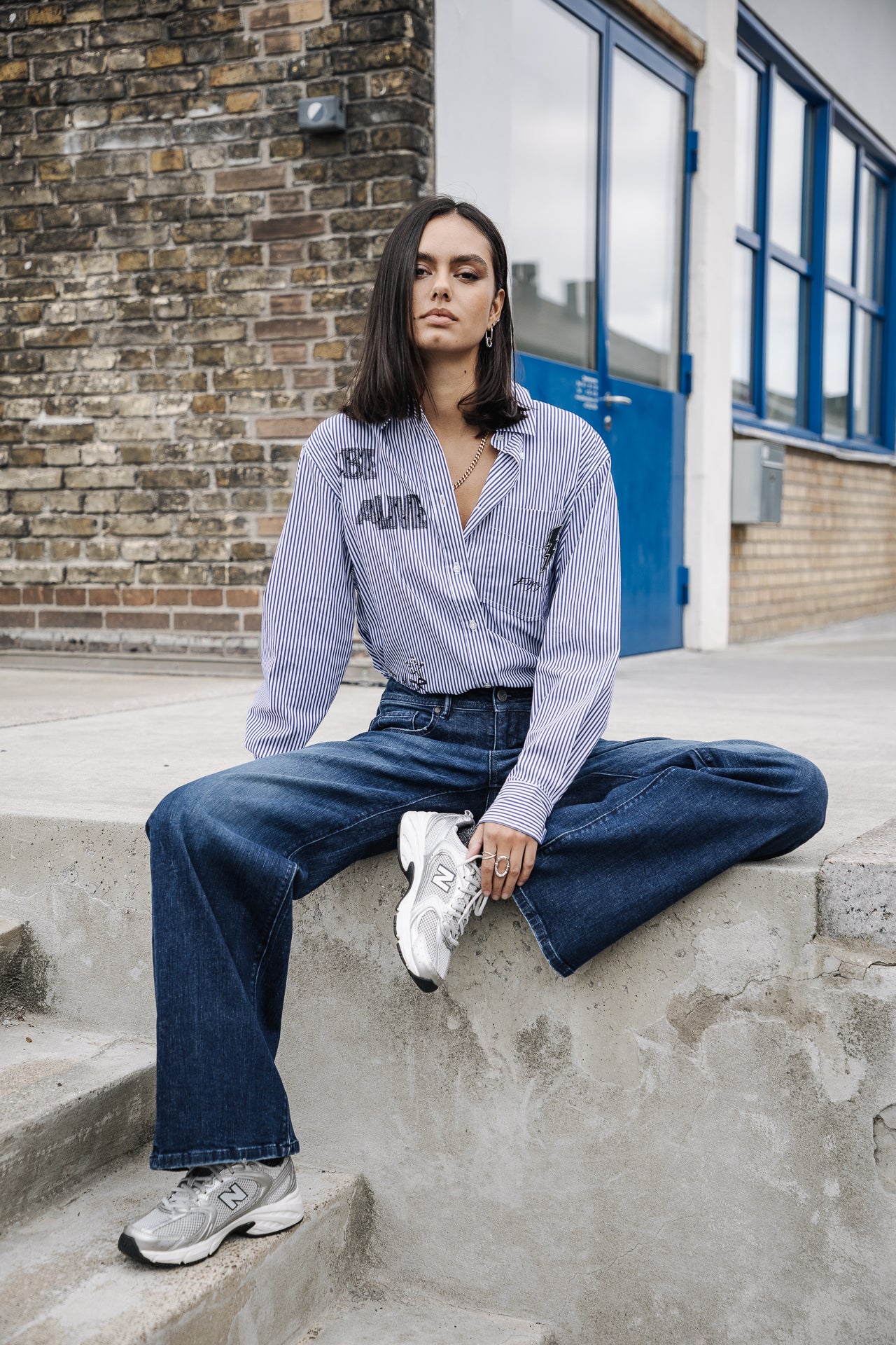 Jeans large taille basse Femme Agatha solva | Freeman T. Porter