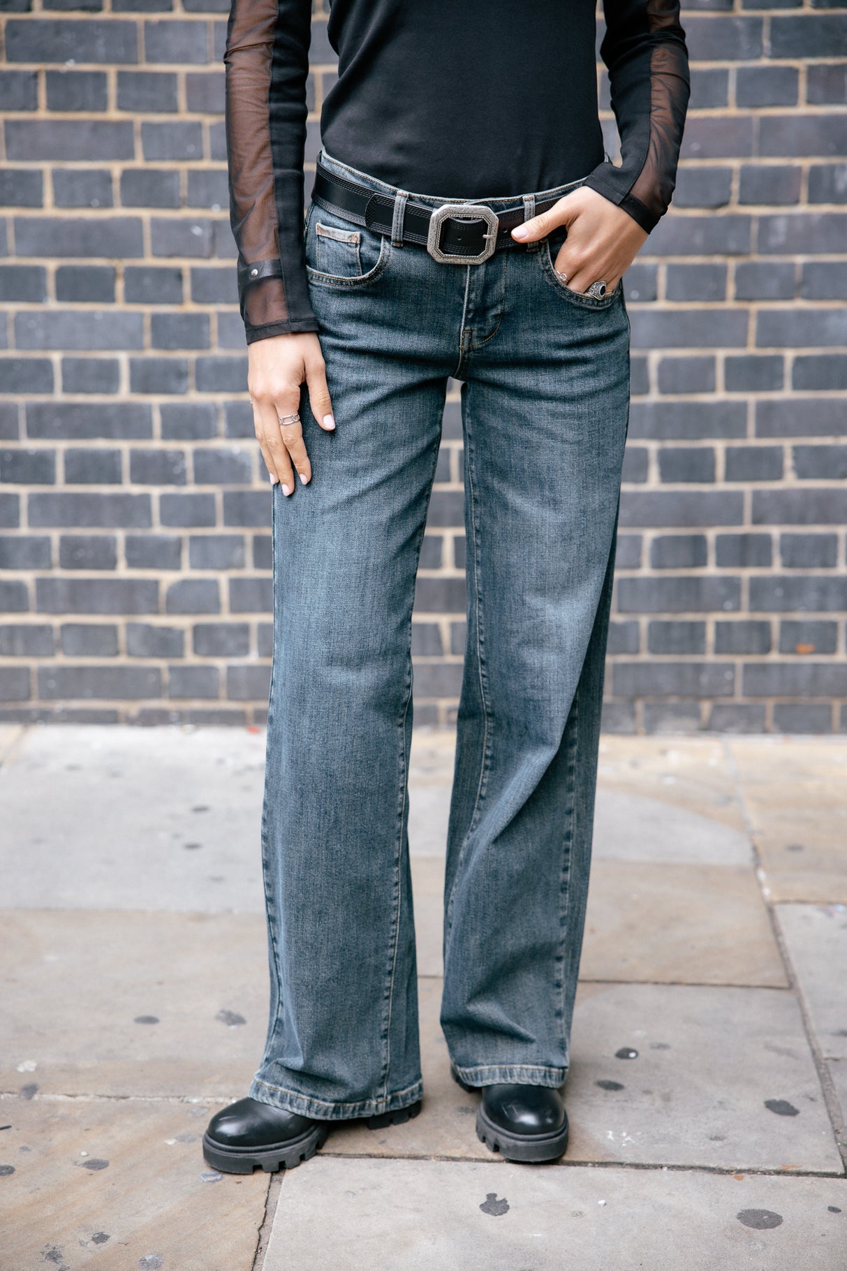 Jeans large taille basse Femme Agatha mitina | Freeman T. Porter