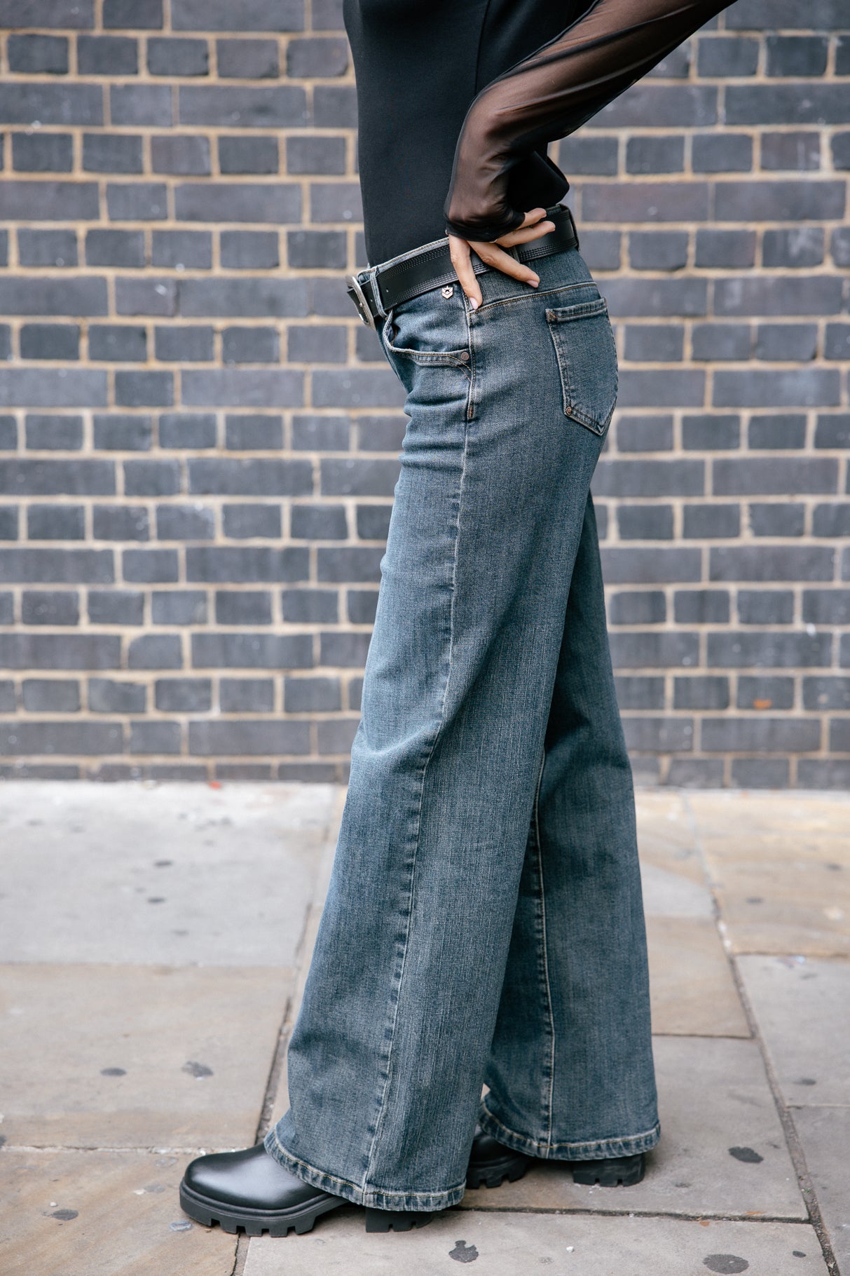 Jeans large taille basse Femme Agatha mitina | Freeman T. Porter