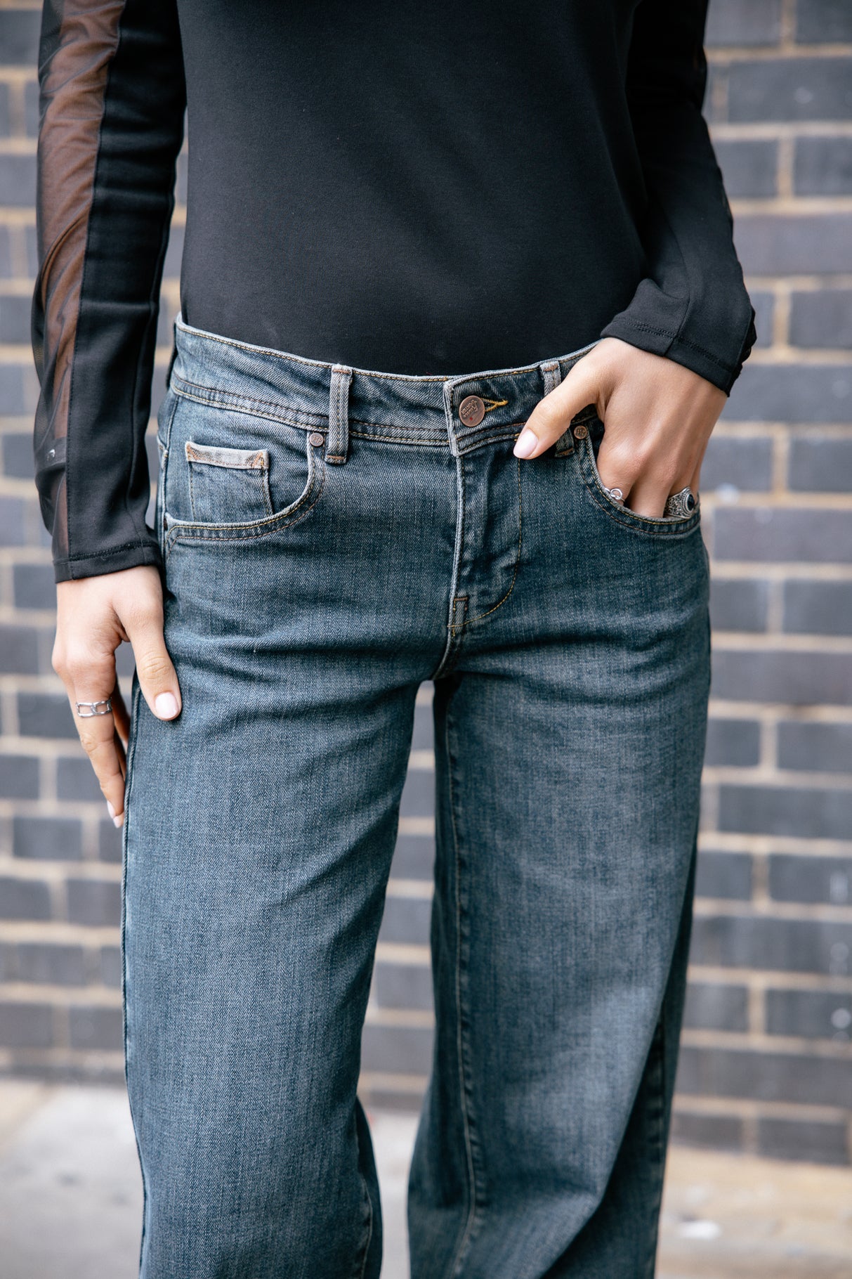 Jeans large taille basse Femme Agatha mitina | Freeman T. Porter