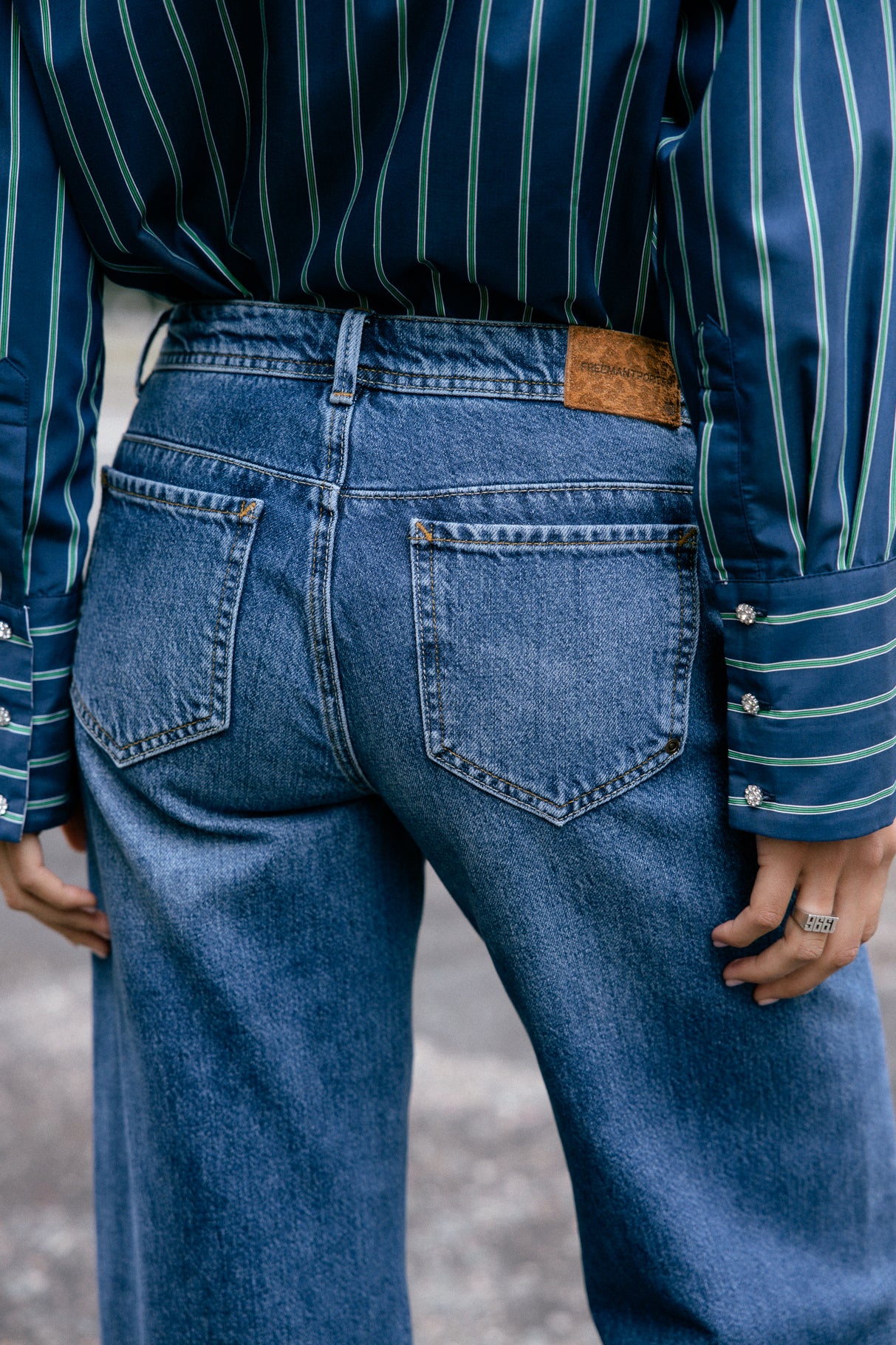 Jeans large taille basse Frau Agatha Denim magnus | Freeman T. Porter