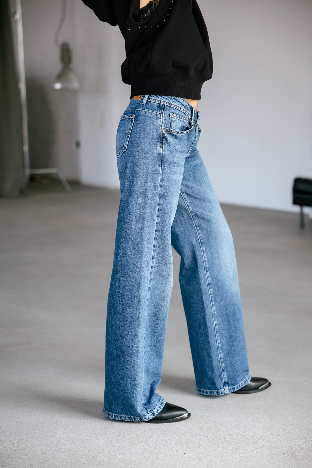 Jeans large taille basse Frau Agatha Denim magnus | Freeman T. Porter