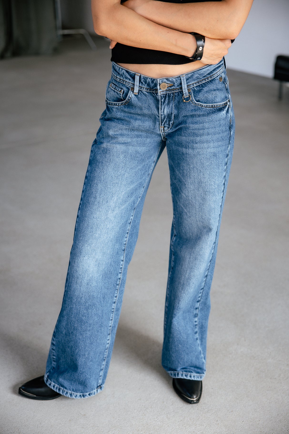 Jeans large taille basse Frau Agatha Denim magnus | Freeman T. Porter