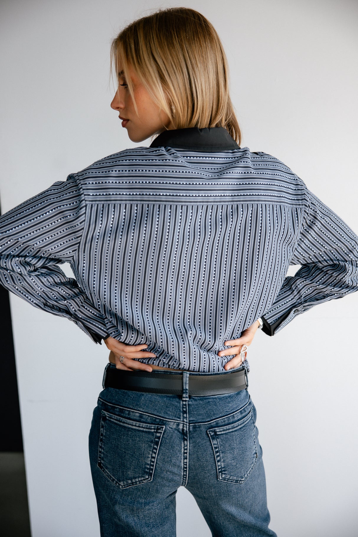 Jeans large taille basse Frau Agatha sirena | Freeman T. Porter
