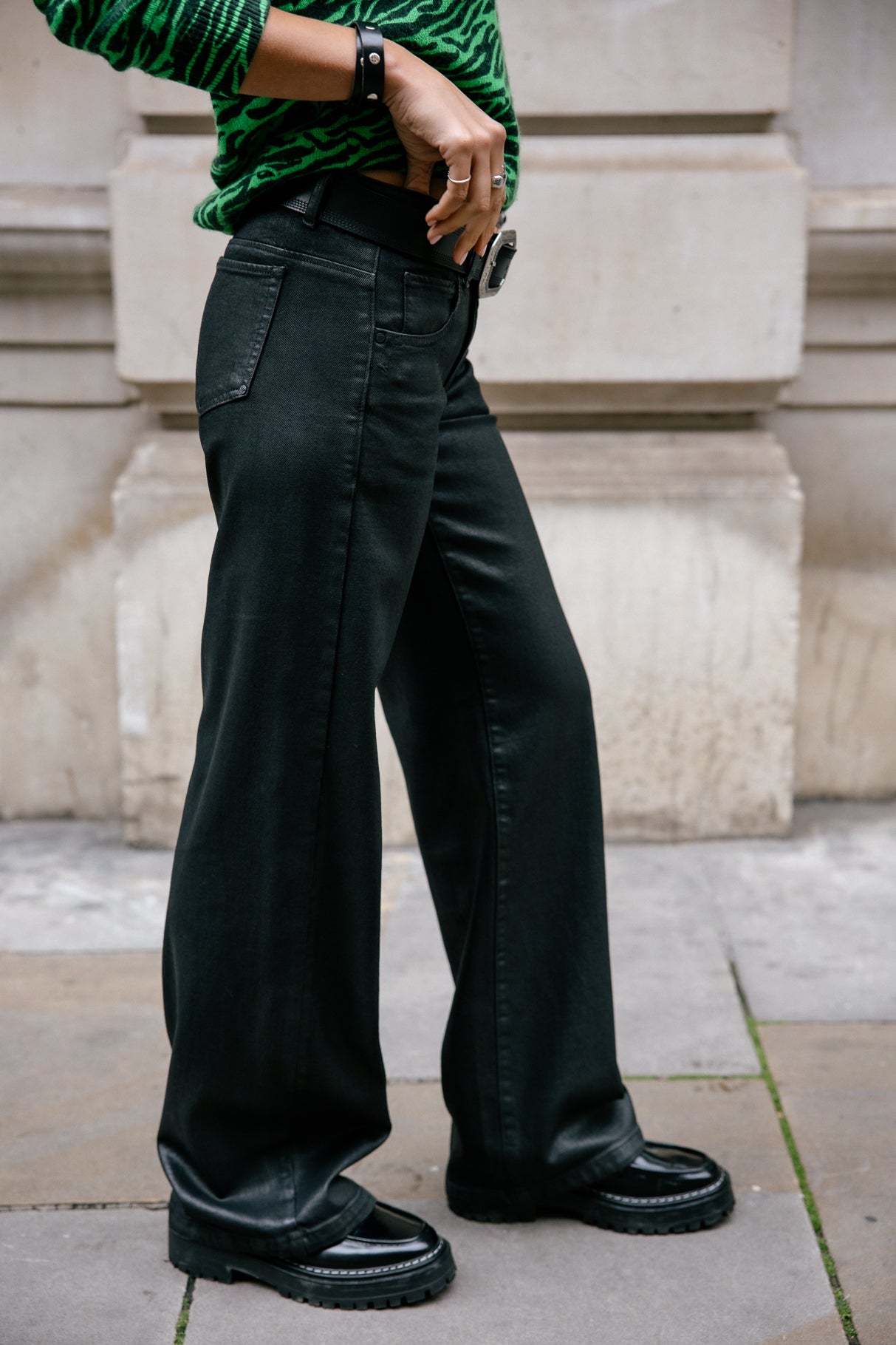 Jeans large taille basse Frau Agatha plated | Freeman T. Porter