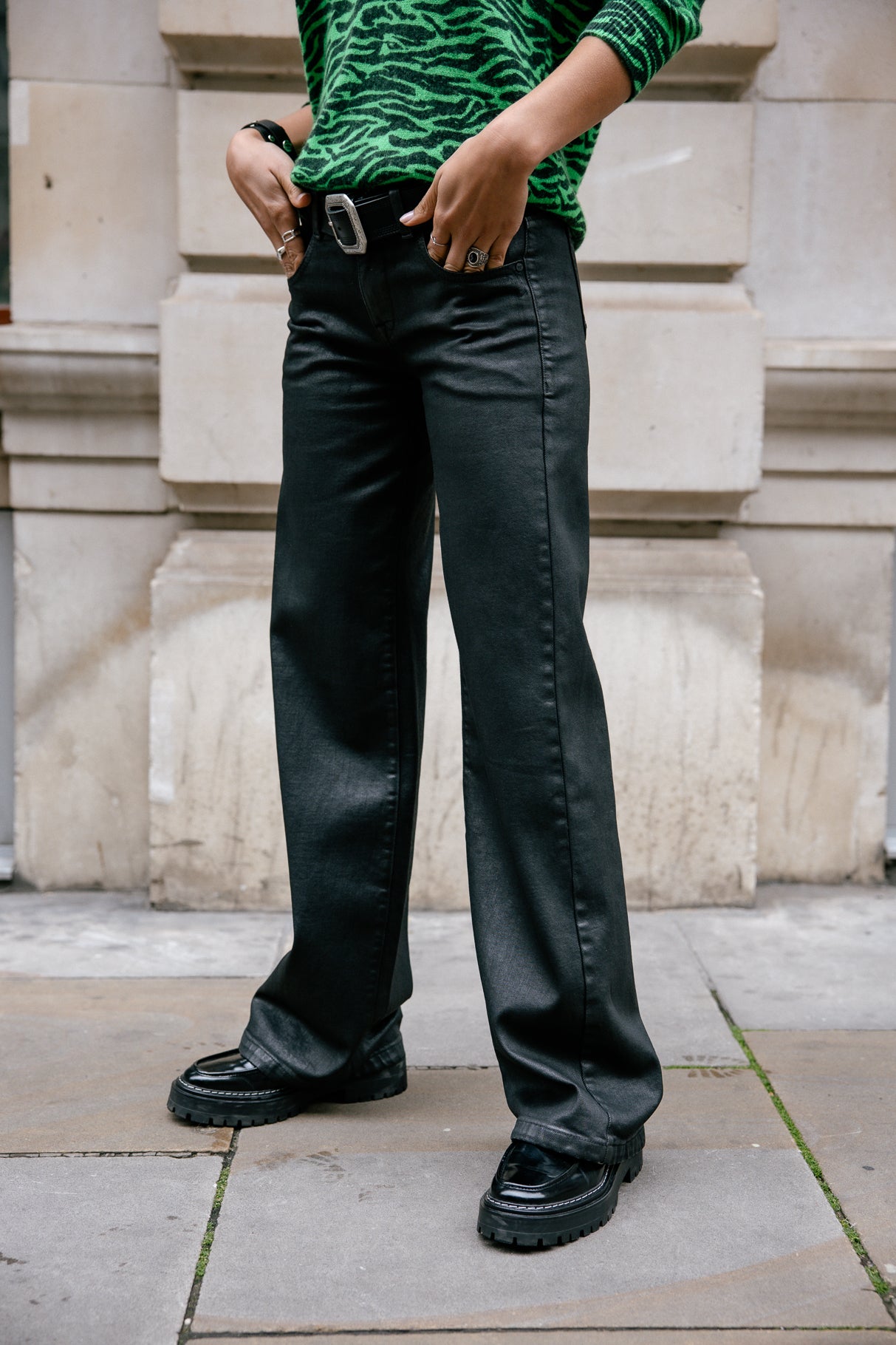 Jeans large taille basse Frau Agatha plated | Freeman T. Porter