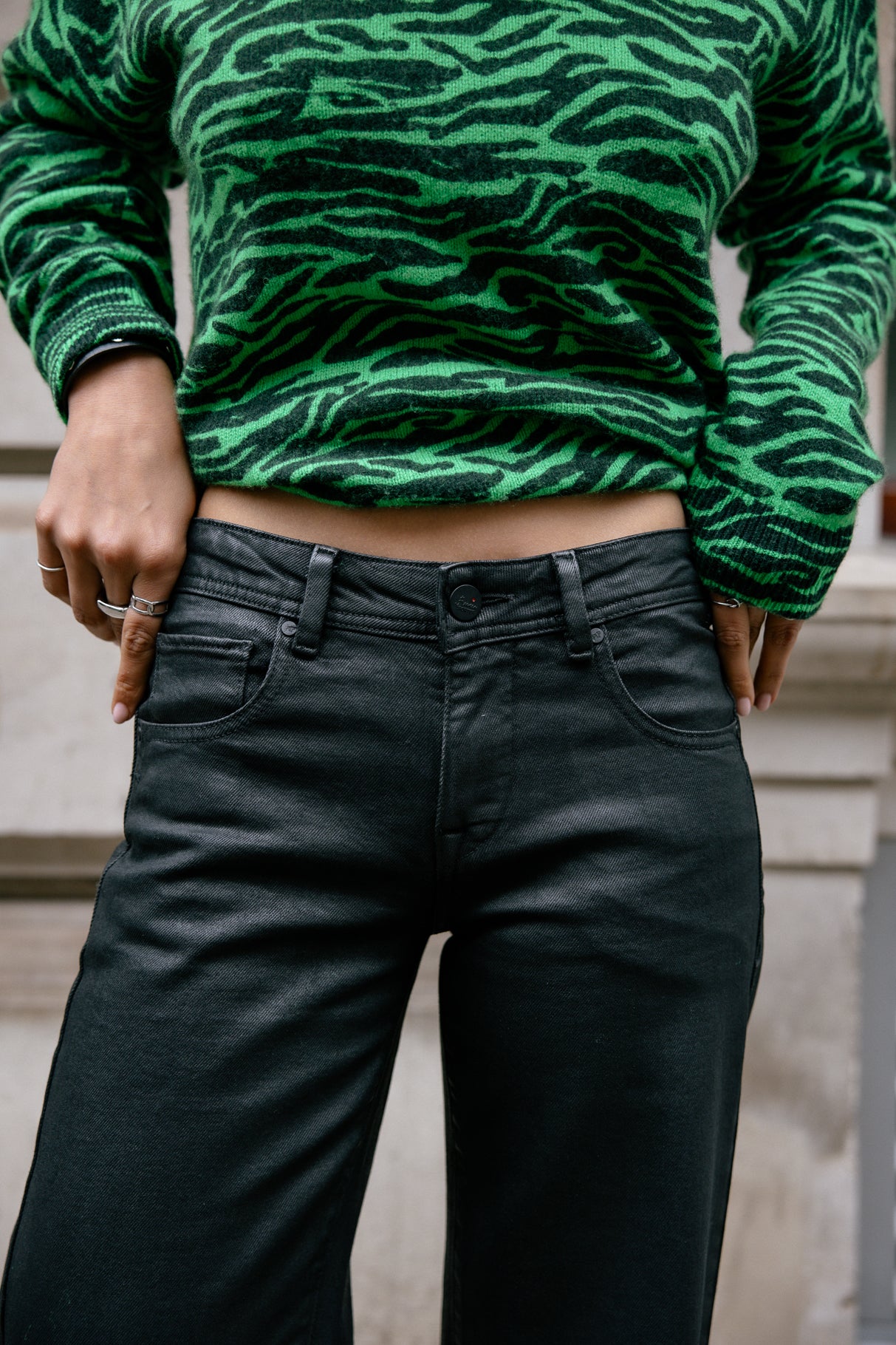 Jeans large taille basse Frau Agatha plated | Freeman T. Porter