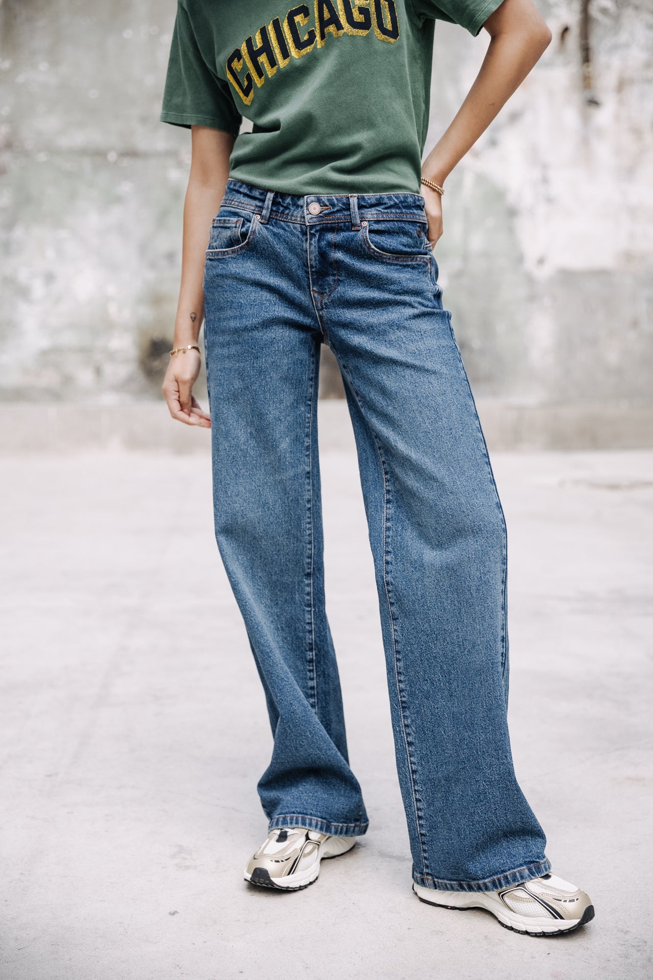 Jeans large taille basse Femme Agatha marvey | Freeman T. Porter