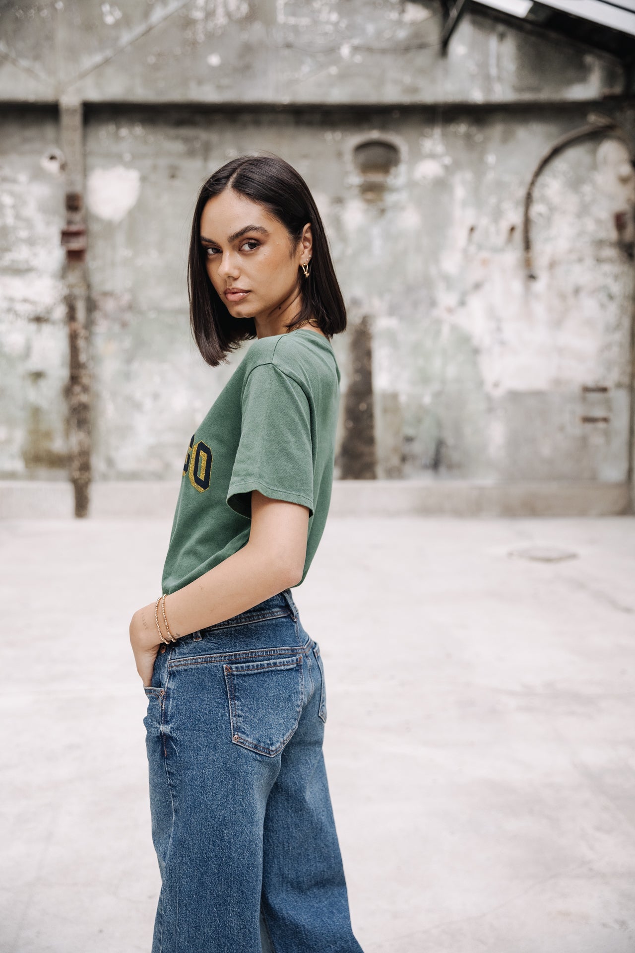 Jeans large taille basse Femme Agatha marvey | Freeman T. Porter