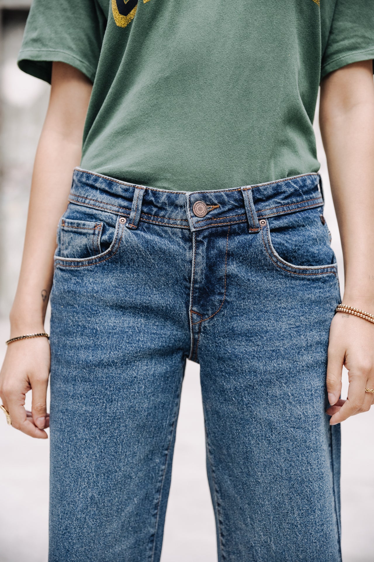 Jeans large taille basse Femme Agatha marvey | Freeman T. Porter