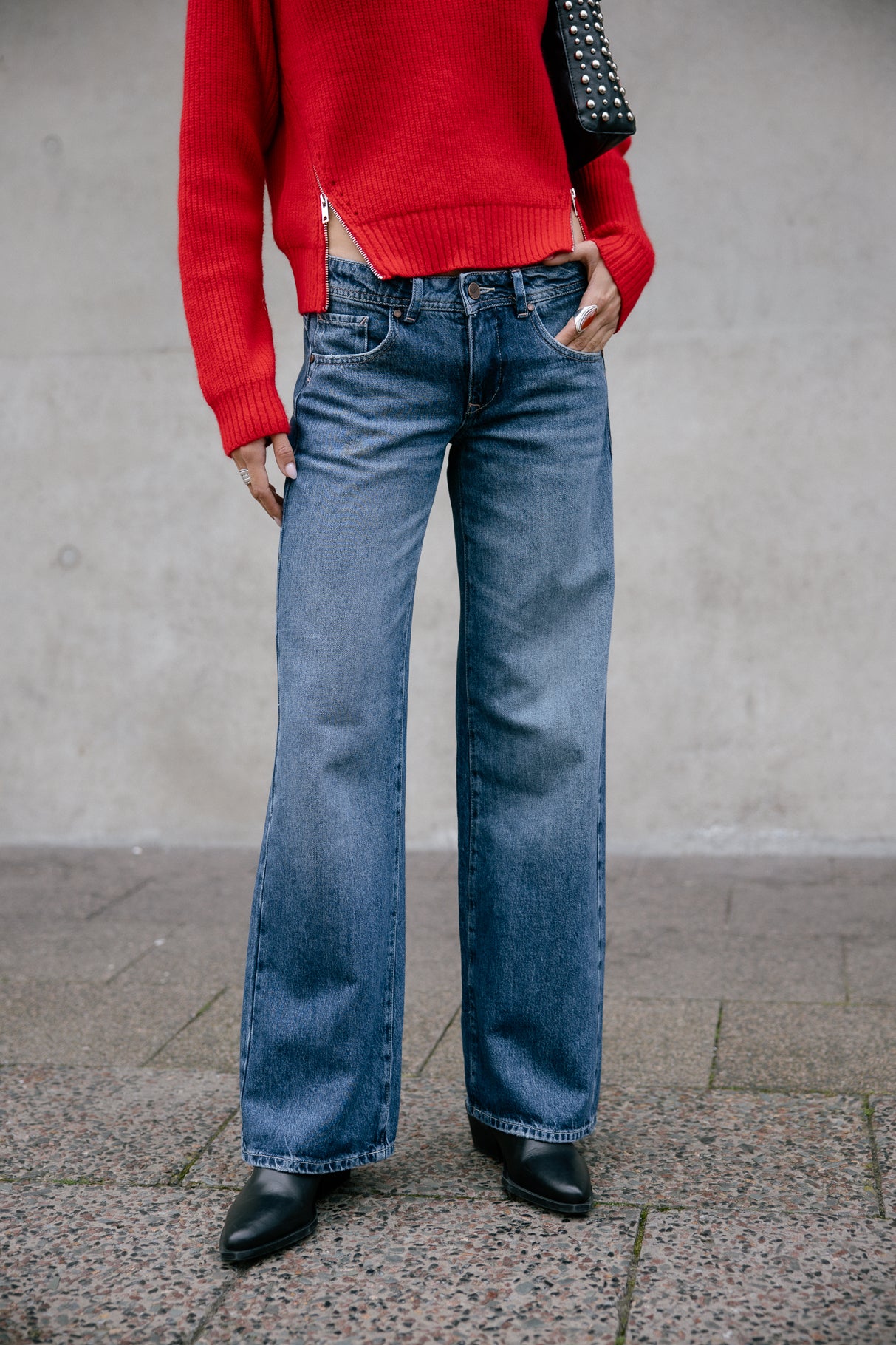 Jeans large taille basse Femme Agatha paolino | Freeman T. Porter