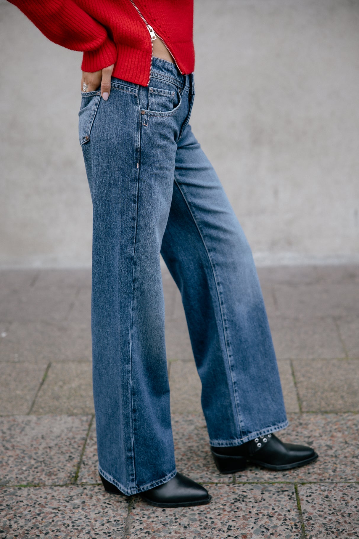 Jeans large taille basse Femme Agatha paolino | Freeman T. Porter