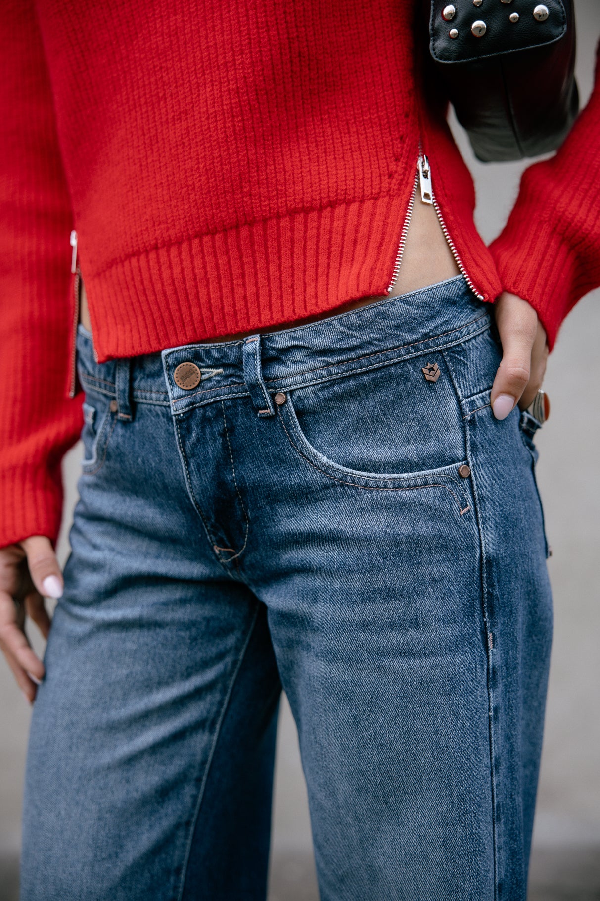 Jeans large taille basse Femme Agatha paolino | Freeman T. Porter
