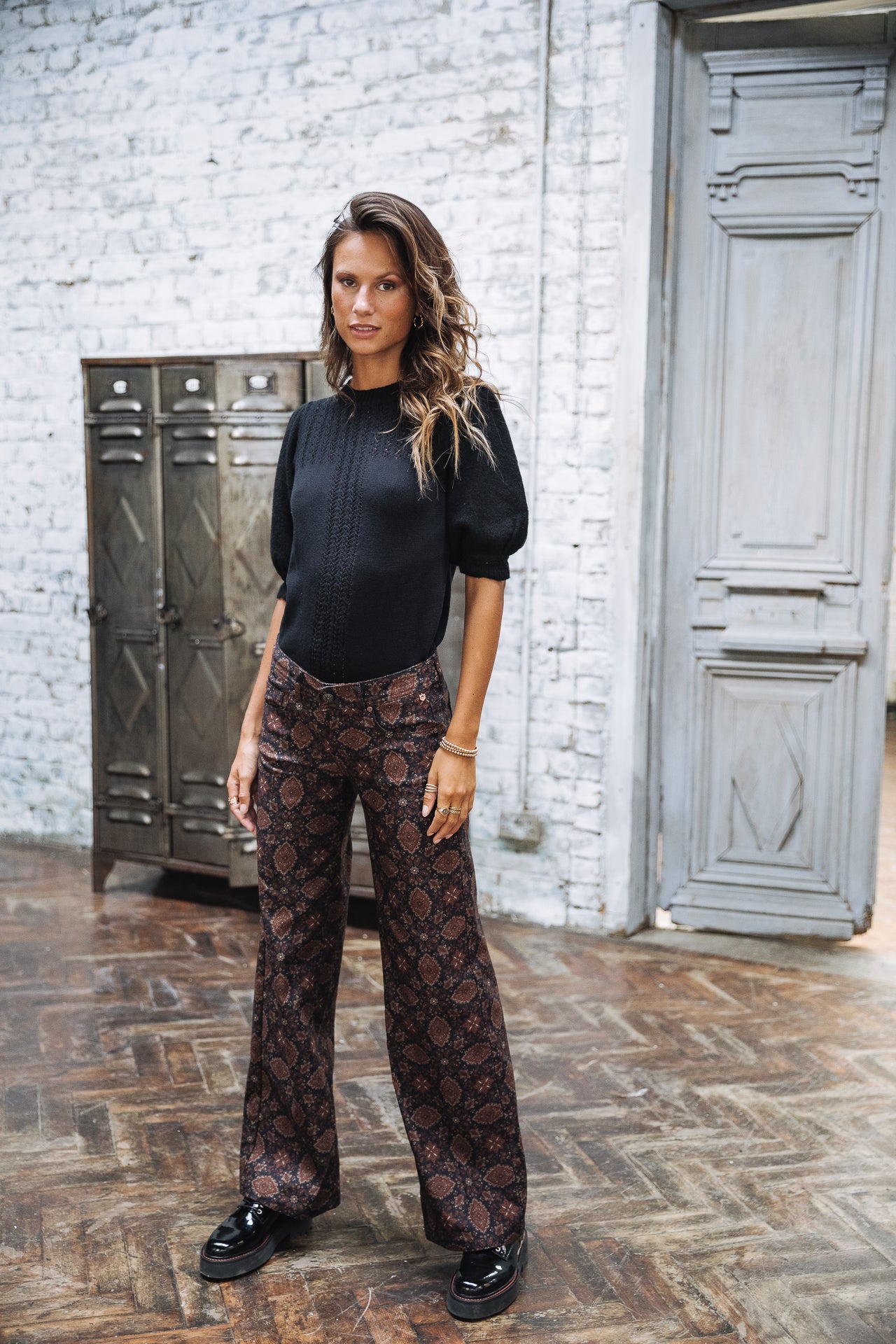 Pantalon large taille basse Femme Agatha Fairytale original | Freeman T. Porter