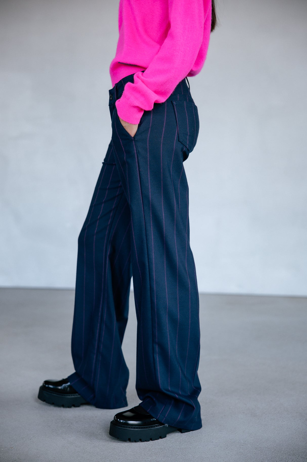 Pantalon large Femme Agatha Norfolk black | Freeman T. Porter