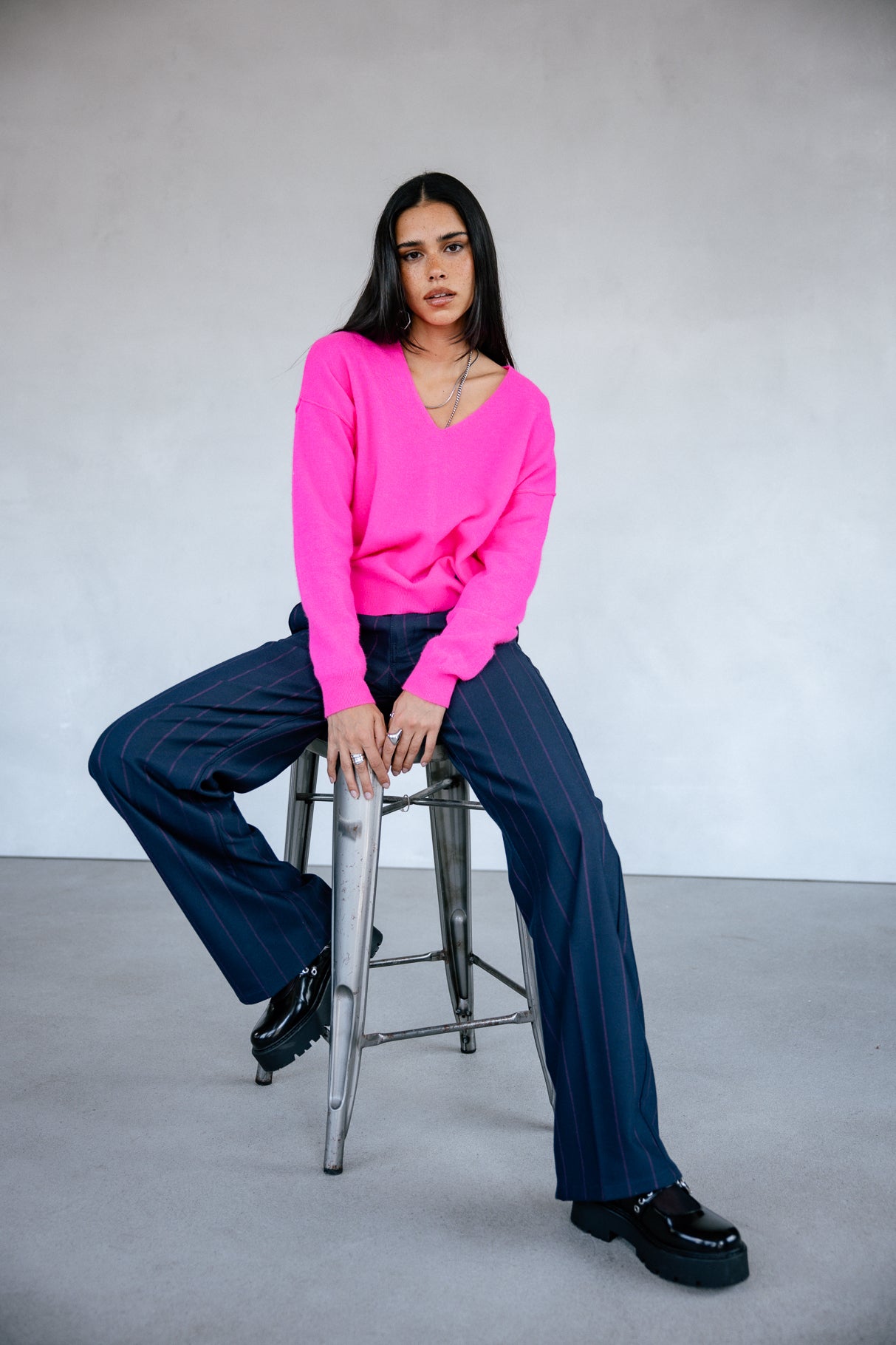 Pantalon large Femme Agatha Norfolk black | Freeman T. Porter