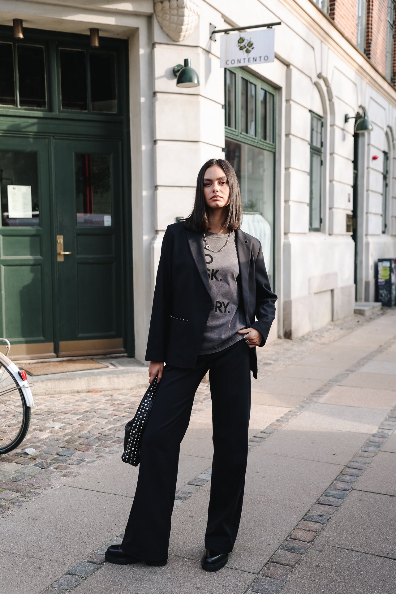Pantalon large Femme Agatha Polyneo black | Freeman T. Porter