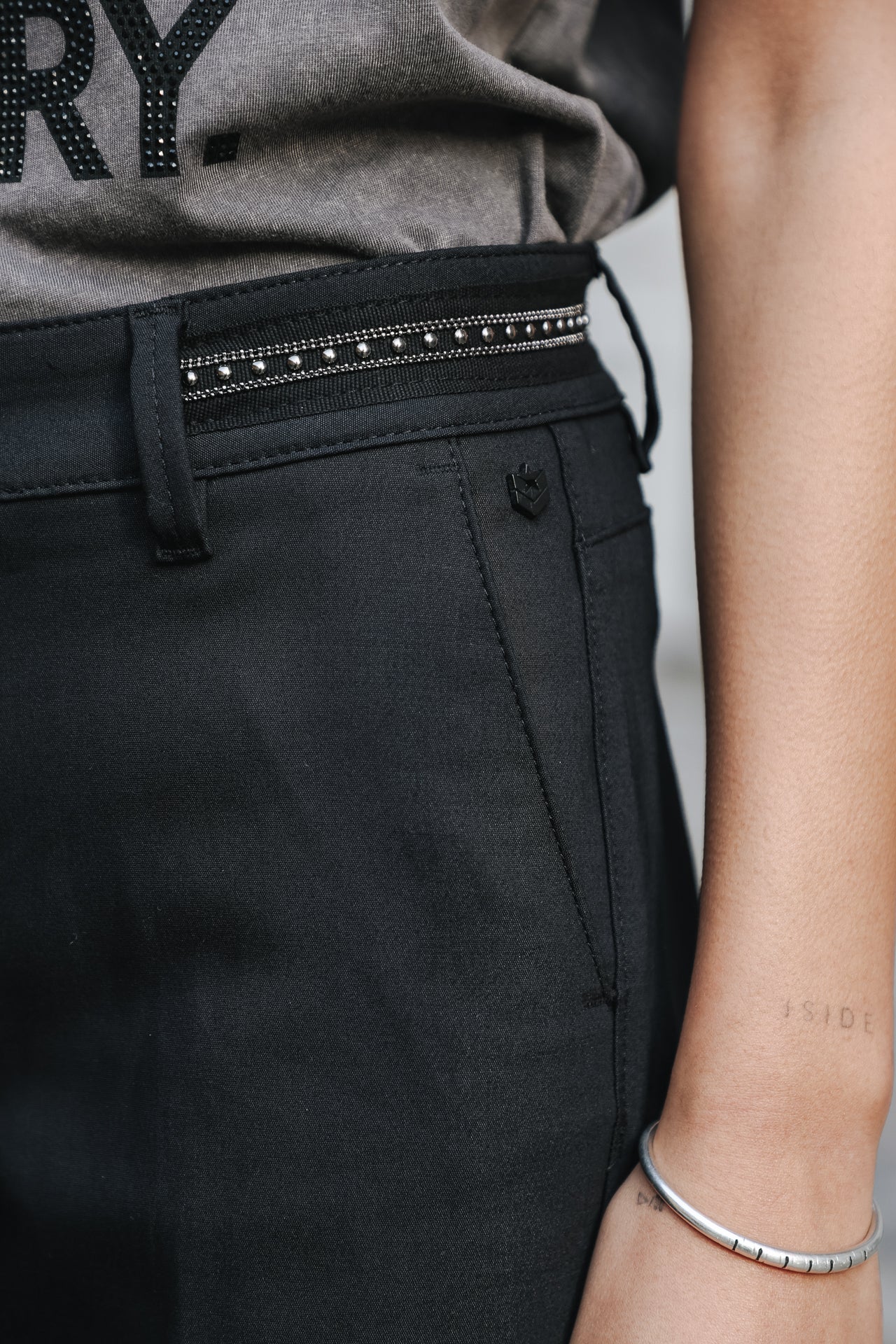 Pantalon large Femme Agatha Polyneo black | Freeman T. Porter
