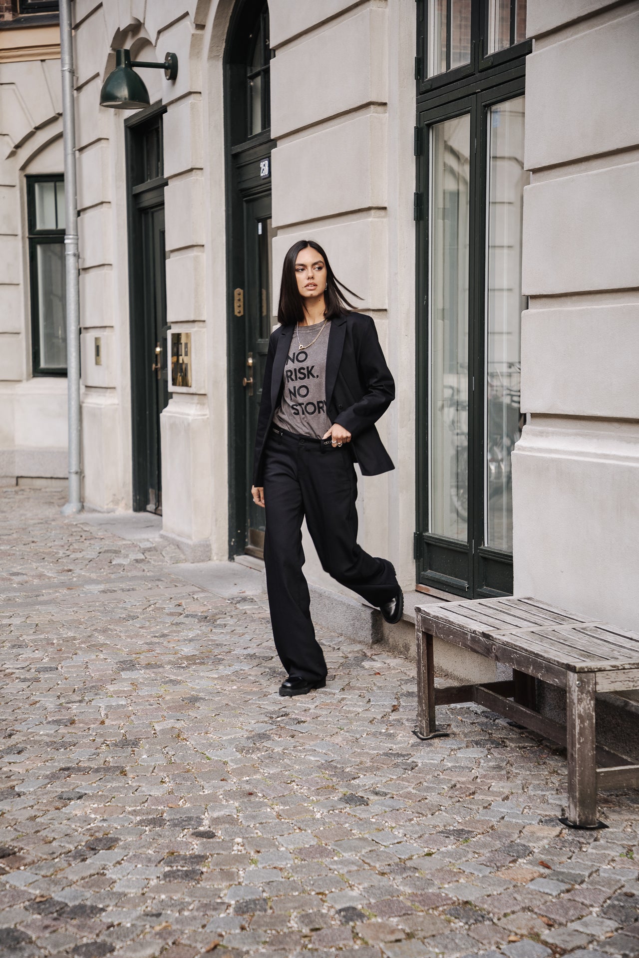 Pantalon large Femme Agatha Polyneo black | Freeman T. Porter
