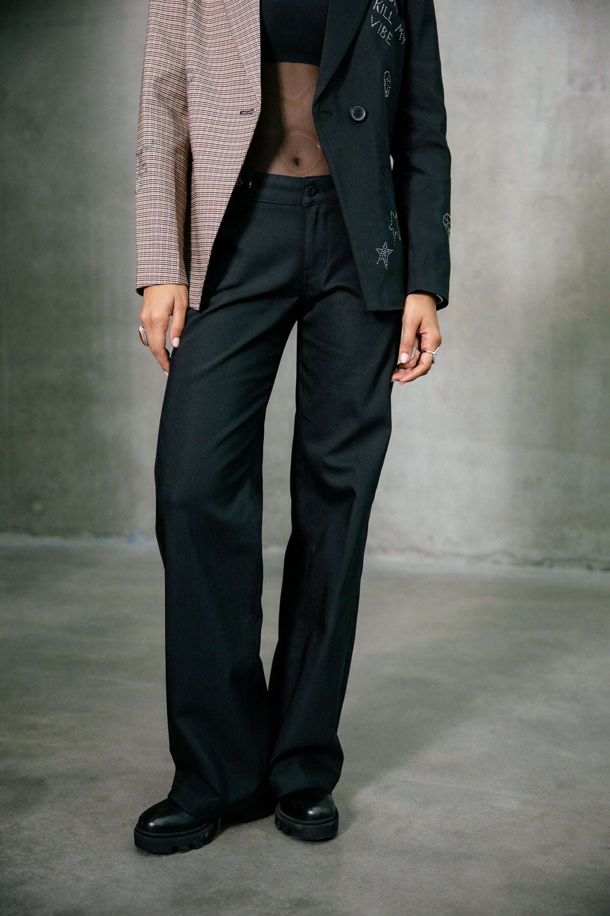 Weite Hose Frau Agatha Polyneo black | Freeman T. Porter