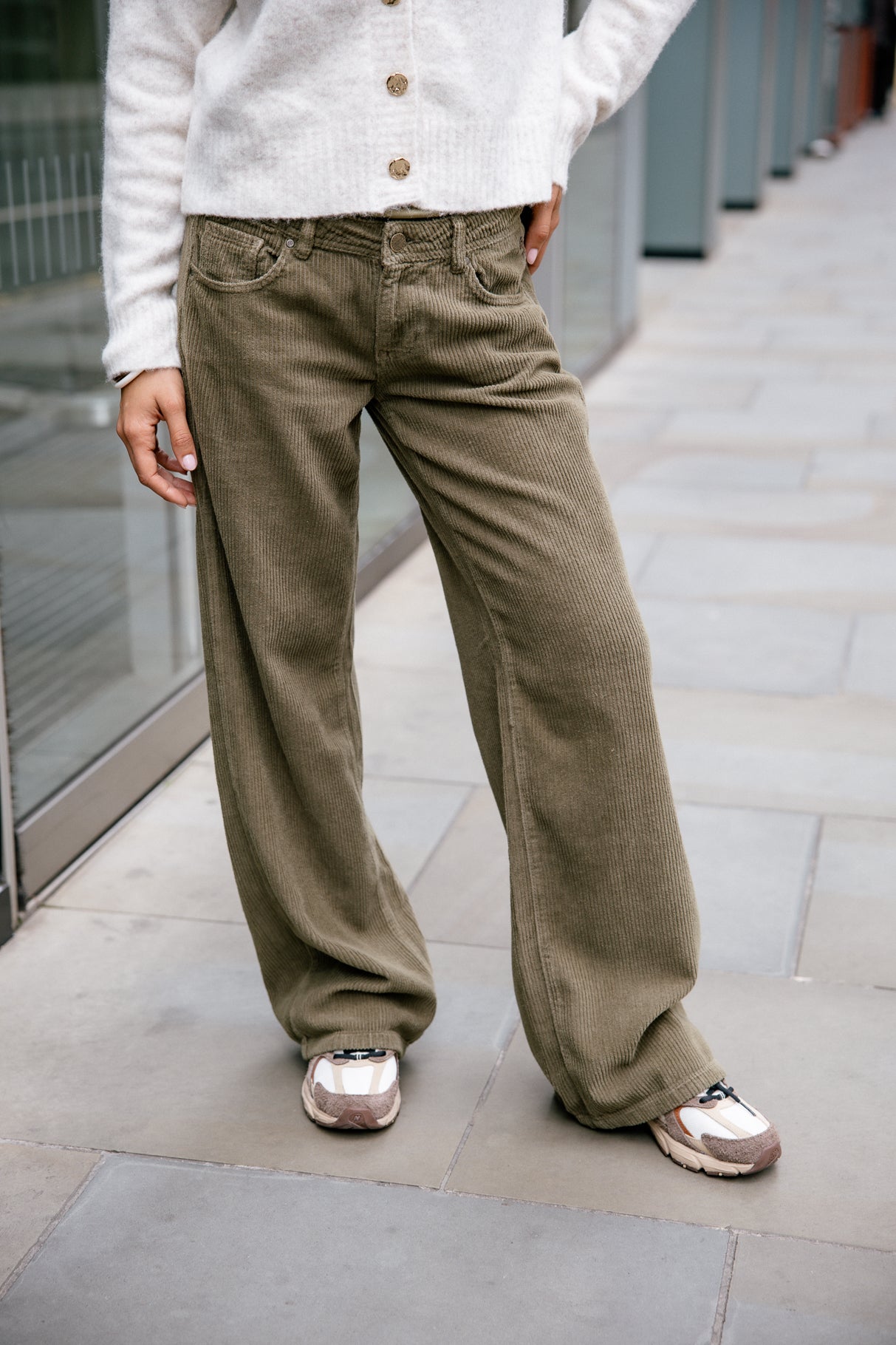 Pantalon large Femme Agatha Veluto forest night | Freeman T. Porter
