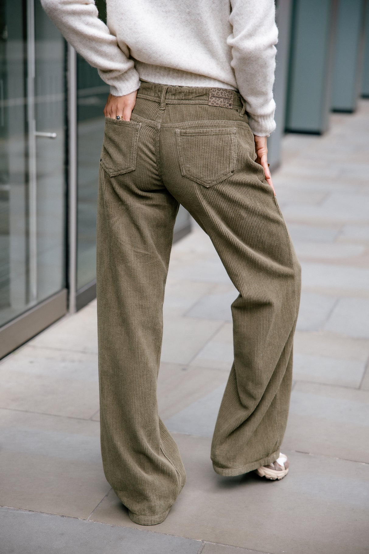 Pantalon large Femme Agatha Veluto forest night | Freeman T. Porter