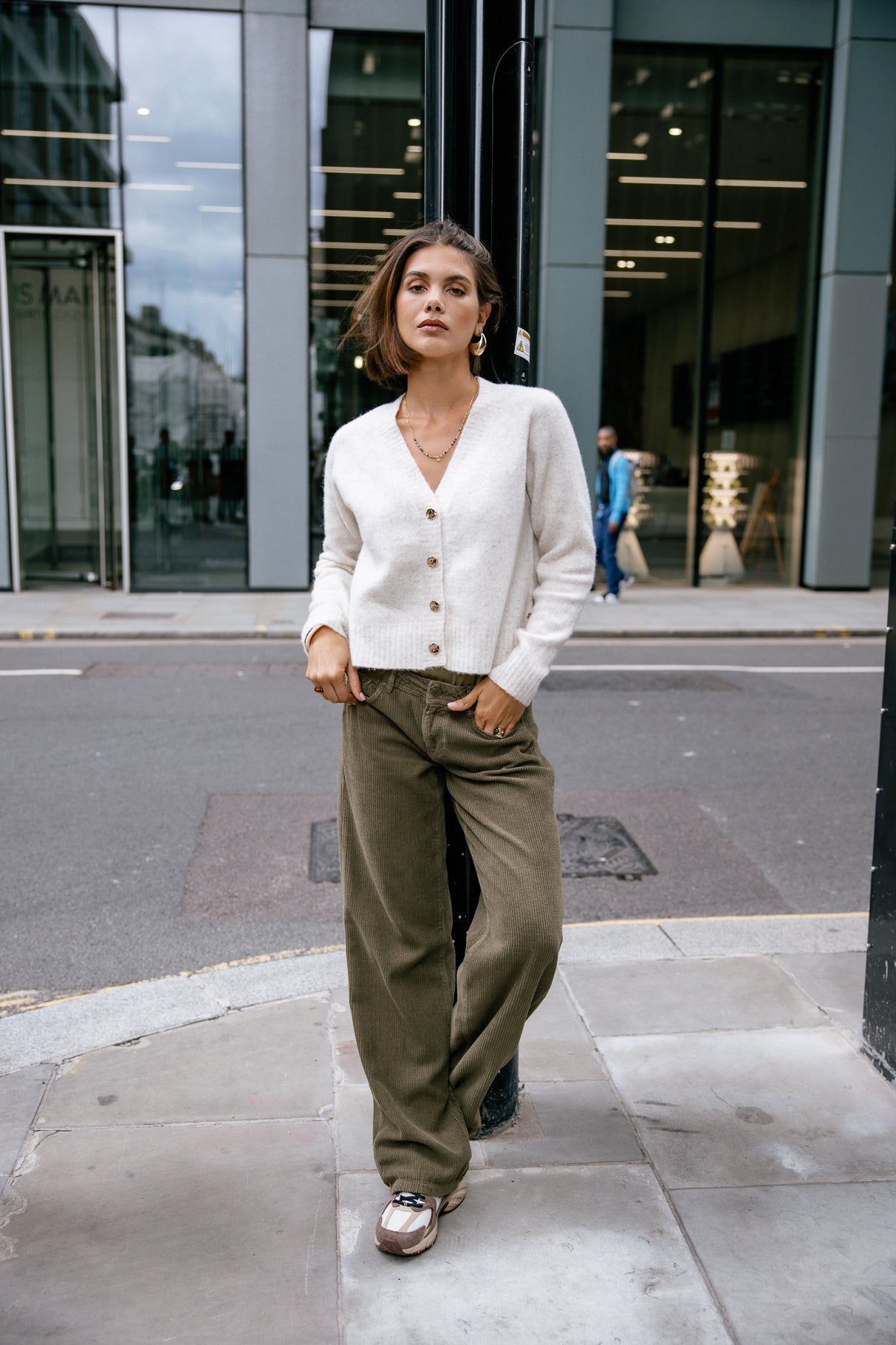 Pantalon large Femme Agatha Veluto forest night | Freeman T. Porter
