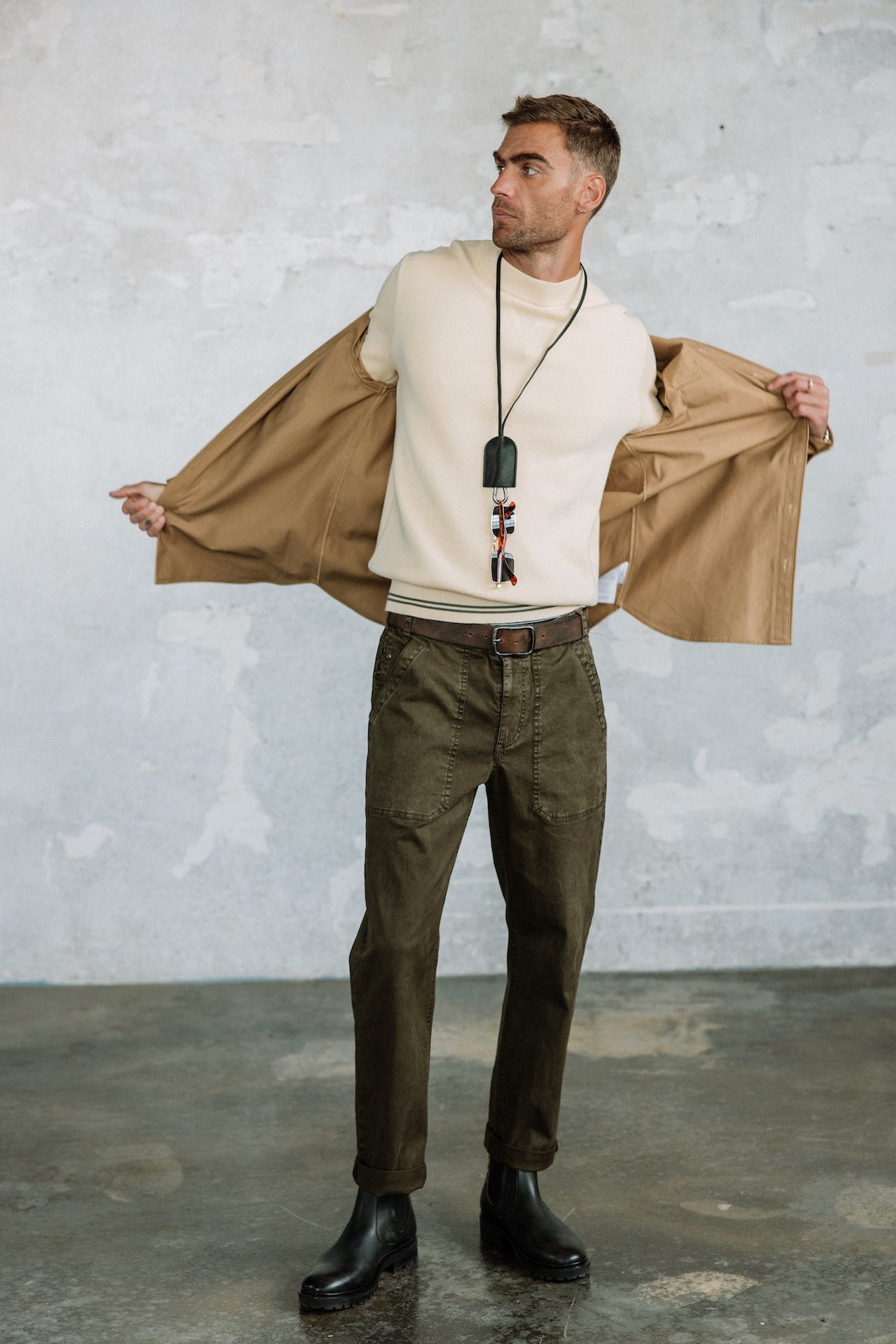 Casual pants Men Taco Mazaro khaki | Freeman T. Porter
