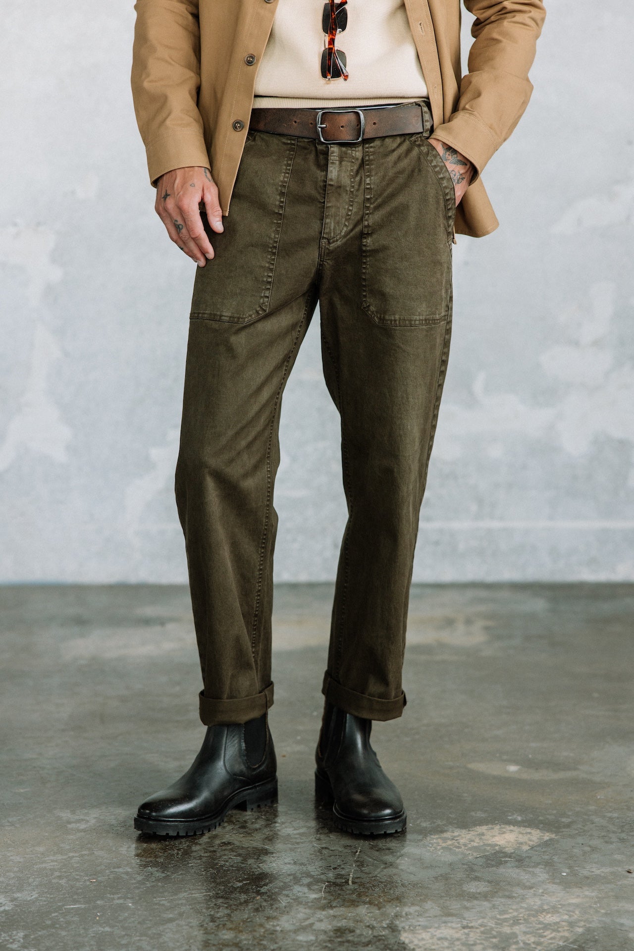 Casual pants Men Taco Mazaro khaki | Freeman T. Porter