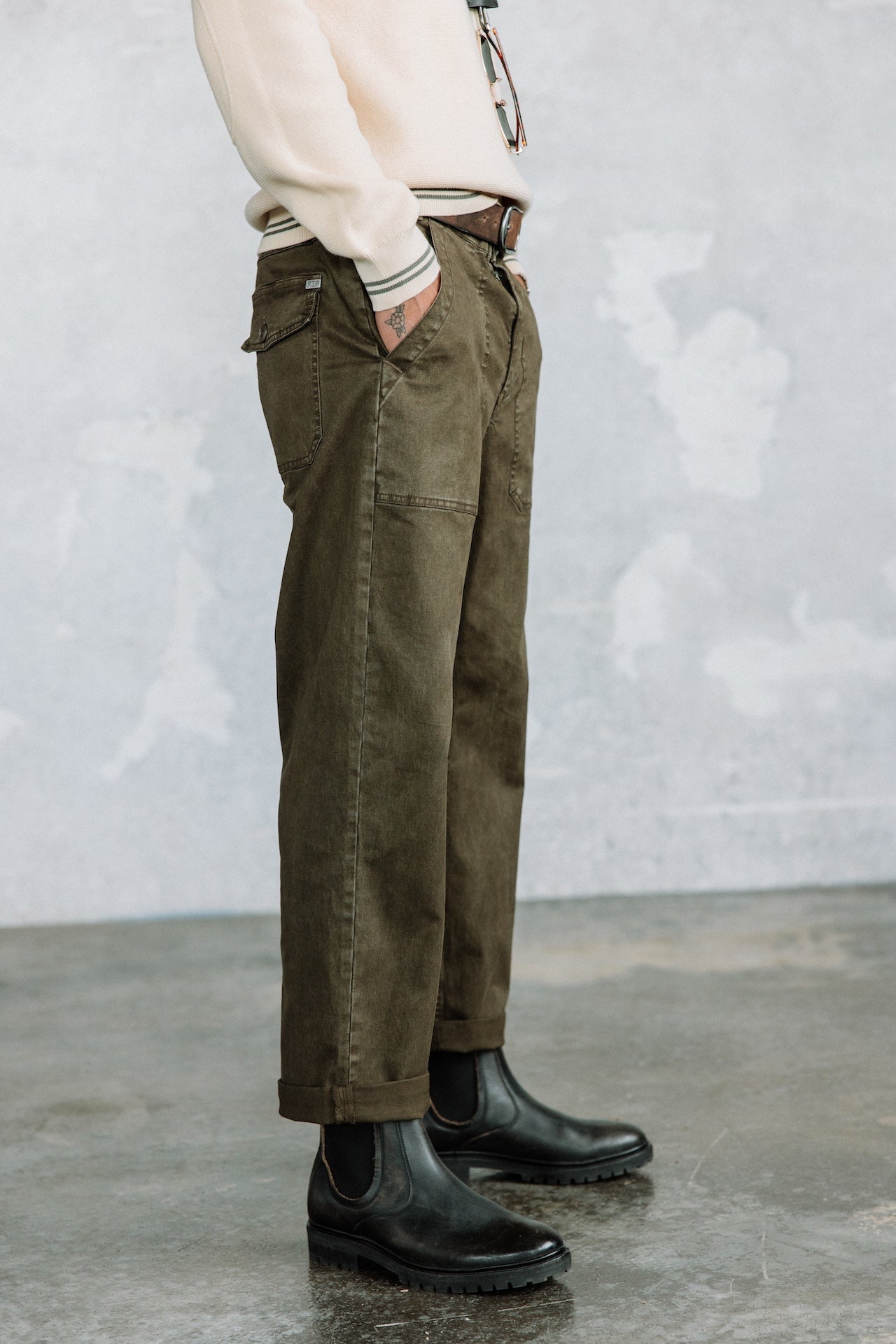 Casual pants Men Taco Mazaro khaki | Freeman T. Porter