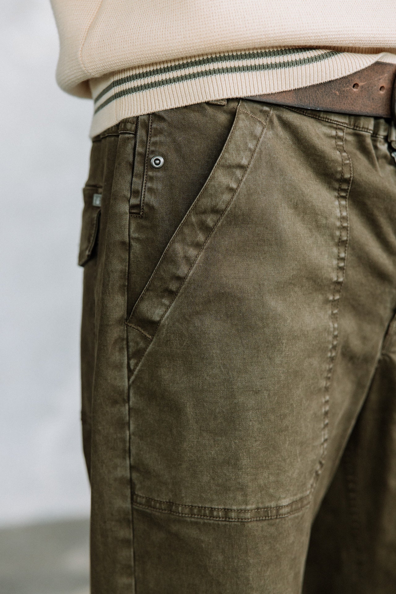 Casual pants Men Taco Mazaro khaki | Freeman T. Porter