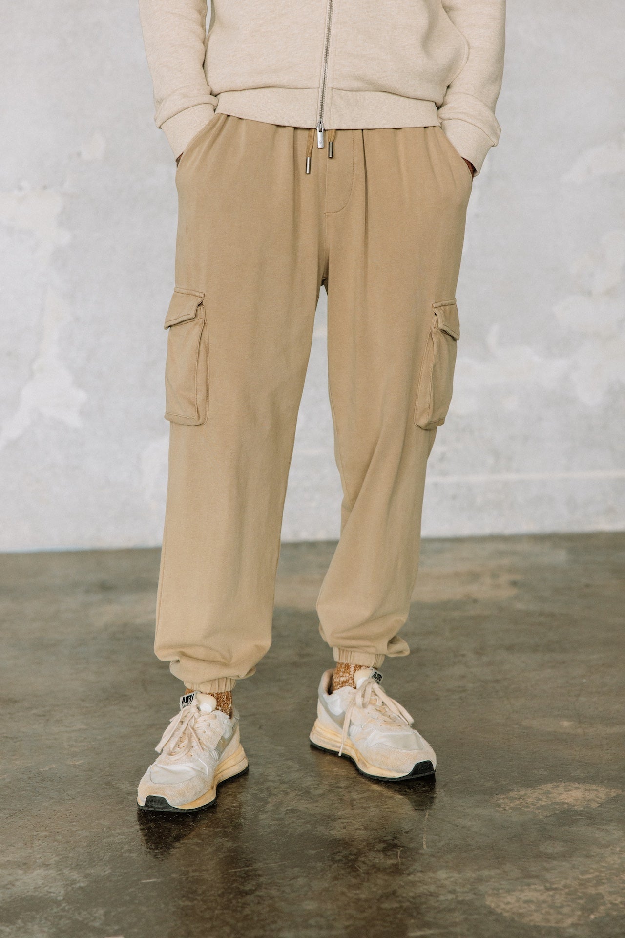 Pantalon slim Mann Miles Alpha beige | Freeman T. Porter