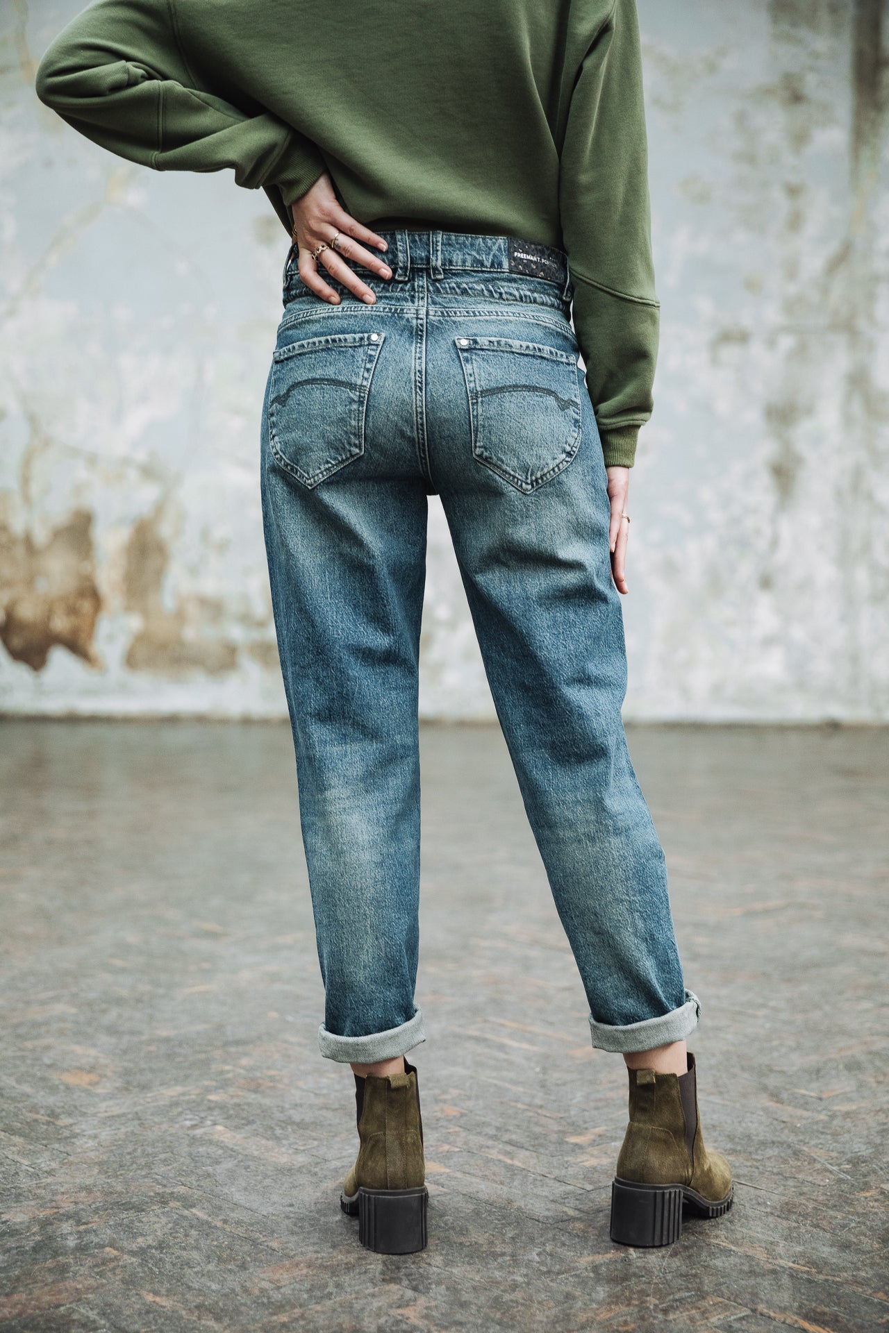 Jeans boyfriend Femme Loona power | Freeman T. Porter
