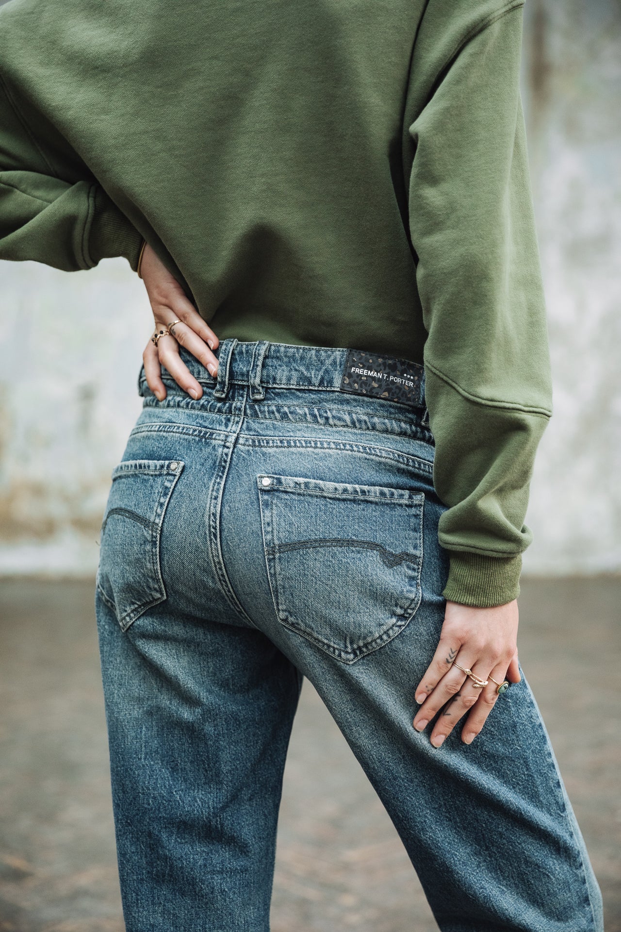 Jeans boyfriend Femme Loona power | Freeman T. Porter
