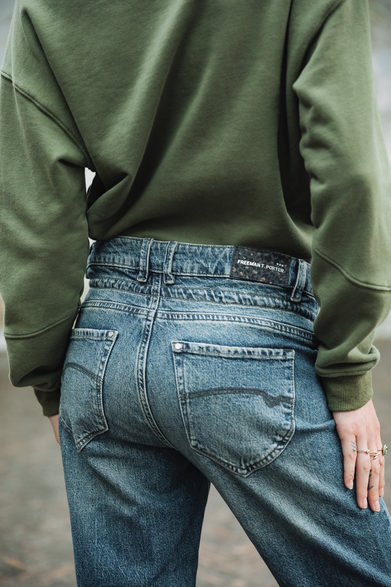 Jeans boyfriend Femme Loona power | Freeman T. Porter