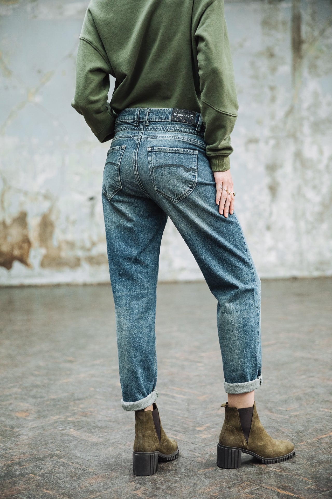 Jeans boyfriend Femme Loona power | Freeman T. Porter