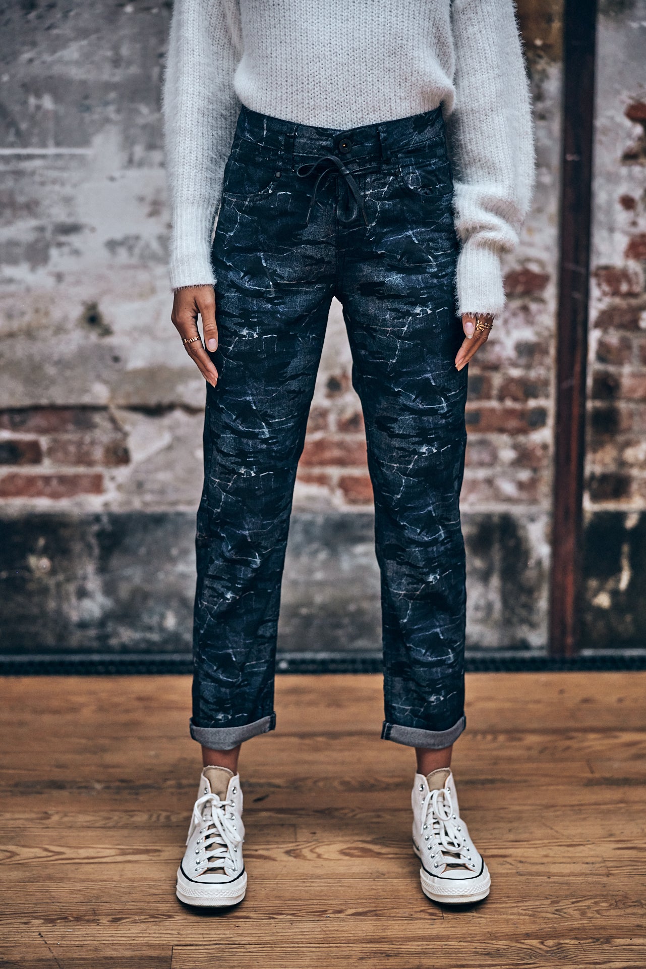 Pantalon boyfriend Femme Loona Martial original | Freeman T. Porter