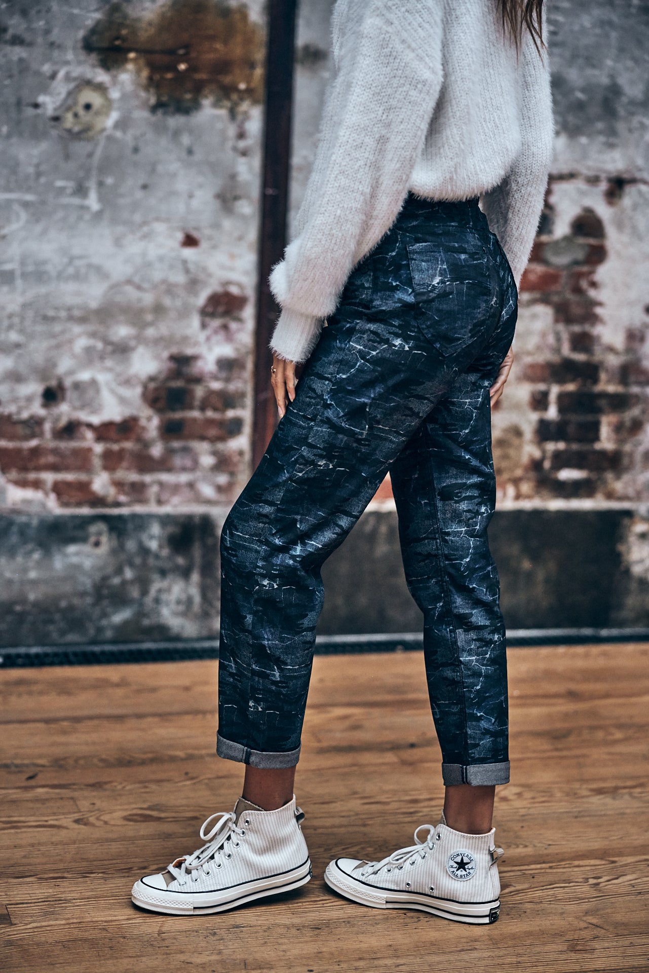 Pantalon boyfriend Femme Loona Martial original | Freeman T. Porter