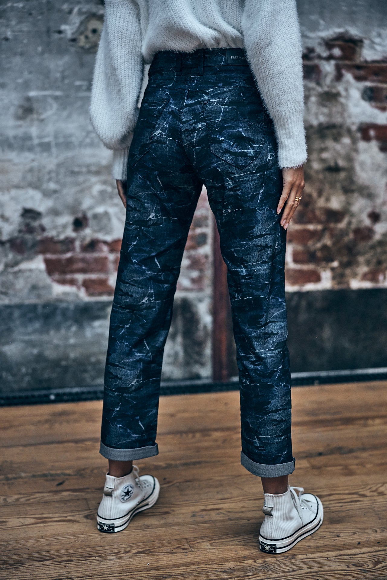 Pantalon boyfriend Femme Loona Martial original | Freeman T. Porter