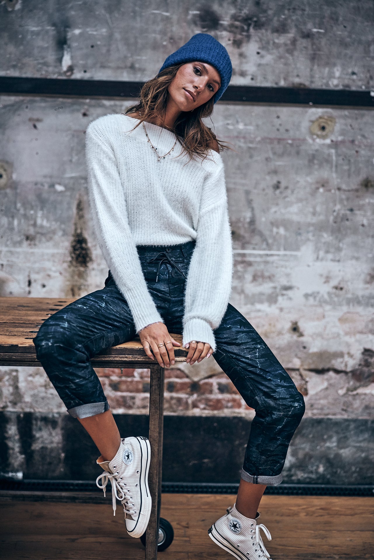 Pantalon boyfriend Femme Loona Martial original | Freeman T. Porter